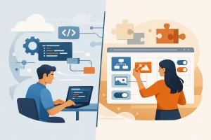 Verschil low-code en no-code developer